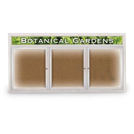United Visual Products Open Faced Traditional Corkboard, 72x36" UV645A-WHITE-PEARL